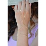 Sacce Scarves & Accessories Pırıltılı İnce Zincir Tasarımlı, Zarif Ve Şık Görünüm Sunan Kadın Şahmeran Bileklik