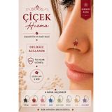 Sacce Scarves&Accessories 925 Ayar Gümüş Çiçek Halka Hızma Deliksiz ve Delikli Kullanıma Uygun Renkli Kristal Taşlı Burun Pier