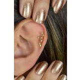 Sacce Scarves&Accessories Aslan Burcu Küpe Takımyıldızı Gold Leo Piercing