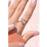 Sacce Scarves&Accessories Ay ve Yıldız Detaylı Eklem Yüzük