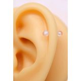 Sacce Scarves&Accessories Bioflex Hipoalerjenik Antialerjik Şeffaf Silikon 8 mm İki Ucu Toplu Piercing