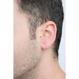 Sacce Scarves&Accessories Erkek Çelik Tragus Helix Kıkırdak 6 mm Gümüş Renk Piercing