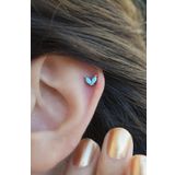 Sacce Scarves&Accessories Firuze Çiçek Helix Kıkırdak Piercing