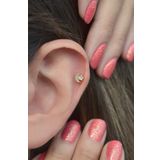 Sacce Scarves&Accessories Gold Ay Yıldızlı Helix Kıkırdak Piercing