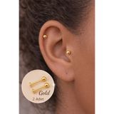Sacce Scarves&Accessories Gold Çelik Top 6 mm Piercing
