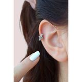 Sacce Scarves&Accessories Gümüş Renk Zirkon Taşlı Küçük Göz Halka Helix Piercing