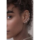 Sacce Scarves&Accessories Gümüş Renkli Minimal Çelik Seti 6 Parça Küpe