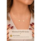 Sacce Scarves&Accessories Kişiselleştirilebilir Harfli Figürlü Kolye – 14K Gold Renk