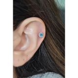 Sacce Scarves&Accessories Mavi Taşlı Helix Tragus Piercing
