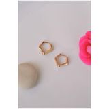 Sacce Scarves&Accessories Mini Asimetrik Dörtgen Küpe