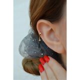 Sacce Scarves&Accessories Mini Inci Detaylı Kuzey Yıldızı Charm Halka Piercing – Gold | Tragus, Helix, Kıkırdak Uyumlu | Tekli