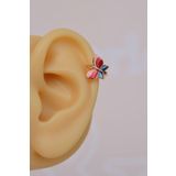 Sacce Scarves&Accessories Renkli Kelebek Helix Küpe Kıkırdak Lob Piercing