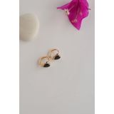 Sacce Scarves&Accessories Siyah Kalpli Çocuk Küpe