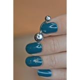 Sacce Scarves&Accessories Top Çelik Göbek Gümüş Rengi Piercing