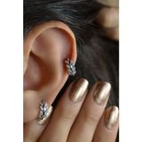 Sacce Scarves&Accessories Yaprak Model Helix Kıkırdak Lob Gümüş Piercing