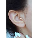 Sacce Scarves&Accessories Yıldız Model Halka Tragus Helix Kıkırdak Küpesi Piercing