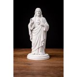 Sacred Heart of Jesus - İsa'nın Kutsal Kalbi Heykeli - Dekoratif Dini Biblo ve Spiritüel Masaüstü Aksesuarı - İsa Mesih Figürlü Klasik Ev ve Ofis Dekoru 16cm- Anlamlı Hediye Sacred Heart of Jesus