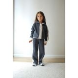 Sacro Kids Fermuarlı Çift Renkli Şardonlu 3 Iplik Sweatshirt-Eşofman Altı Kışlık Kız Çocuk Takım - Çok Renkli - 5 - 6 Yaş