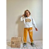 Sacro Kids Nakışlı 2 Iplik Sweatshirt-Eşofman Altı Mevsimlik Erkek Çocuk Takım - 7 - 8 Yaş - Turuncu