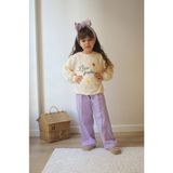 Sacro Kids Papatya Nakış Detaylı Eşofman-Sweatshirt 2 Iplik Mevsimlik Kız Çocuk Takım - Çok Renkli - 3 - 4 Yaş