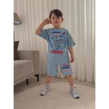 Sacro Kids Sonicli Baskılı 2 Iplik Tshirt-Şort Yazlık Erkek Çocuk Takım - 9 - 10 Yaş - Çok Renkli