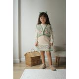 Sacro Kids Triko Kumaş Body - Etek - Yelek 3 Lü Kız Çocuk Takım - Çok Renkli - 4 - 5 Yaş