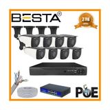 Sad 5 Mp 1440P 8 Dış Mekan Kameralı Ip Poe Güvenlik Seti