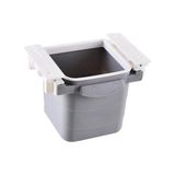 Sad Şad® Mini Masa Çöp Kovası Plastik Tezgah Altı Geri Çekilebilir Yapışkanlı Görünmez Bölme Pratik