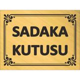 Sadaka Kutusu Metal Levha 20X15 cm - 20 x 15 cm