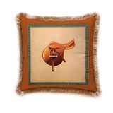 Saddle Desen Yastık - EY253-1 (Kadife Kırlent, Dolgu Boncuk Elyaf, Uluslararası Yıkama Ve Solmama Sertifikası)