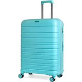 Saddlebag Karbon Pp Seyahat Valizi Horizon Serisi Kırılmaz Bavul, Büyük Boy - Bebe Mavisi