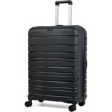 Saddlebag Karbon Pp Seyahat Valizi Horizon Serisi Kırılmaz Bavul, Büyük Boy - Siyah