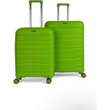 Saddlebag Karbon Pp Seyahat Valizi Horizon Serisi Kırılmaz Bavul, Orta Boy&büyük Boy - Fıstık Yeşili