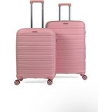 Saddlebag Karbon Pp Seyahat Valizi Horizon Serisi Kırılmaz Bavul, Orta Boy&Büyük Boy - Pembe