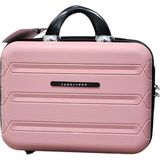 Saddlebag Lucas Pp Kırılmaz Makyaj Valizi - Açık Pembe