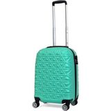 Saddlebag Piramit Desen Abs Seyahat Valizi, Canyon Serisi, Kabin Boy - Su Yeşili