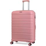 Saddlebag Saddlebag Karbon Pp Seyahat Valizi Horizon Serisi Kırılmaz Bavul, Büyük Boy - Pembe