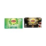 Sade Bardak Süzen Poşet Yeşil Çay 20'li Paket, 30 G ve Lipton Earl Grey Demlik Süzen Poşet Bergamot Aramolı Siyah Çay 100'LÜ Paket - 1 kg