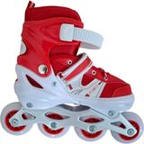 Sade Furkan Toys F-Sports Kırmızı Ayarlabilir 2+2 Işıklı Metal Alıştırma Pateni Çanta..34-37 - 34 - 37