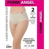 Sade Korse Lazer Kesim 2 Beden Küçültür İz Yapmaz Kaymaz Silikon Doku Form Angel Hayalet Kadın Korse Ten XL