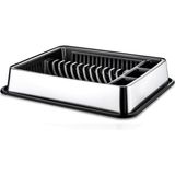 Sade Metal Desenli Altı Özel Tepsili Metalize Bulaşıklık Tabaklık Kaşıklık 50X42CM Bulaşı - 0 - 1 lt