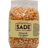 Sade Organik Cin Mısır 500 g Vegan ve Lif Kaynağı Katkı Maddesi İçermeyen Doğal Atıştırmalık - 500 gr