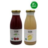 Sade Organik Organik Limonata 250ml - Organik Vişne Suyu 250 ml 2'li Paket