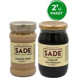 Sade Organik Tahin ve Dut Pekmezi Paketi 1 Adet Çok Yönlü Kullanım ile Sağlıklı Atıştırmalık