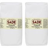 Sade Organik Tam Buğday Unu 2X 1000 gr Organik İçerik ile Sağlıklı Seçim - 1 kg