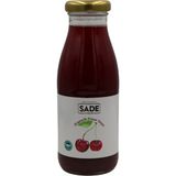 Sade Organik Vişne Suyu 250 ml Şişe İçinde Doğal Meyve Aroması ile Tatlandırılmamış