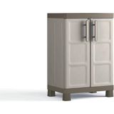 Sadece Nette Modern Tasarımlı Plastik Banyo Dolabı Bej MDF Malzemeden 65 x 45 x 97 cm Boyutlarında - 1