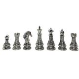 (Sadece Satranç Taşı İsteyene) GiftHome Premium Battal Boy Metal İşlemeli KLASİK Satranç Taşı