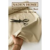 SADEN HOME Amerikan Bezi Kumaş - Ham Bez Kumaş - Punch Kumaş - Kırlent-Masa Örtüsü - Runner-Astar-Döşemelik Bej