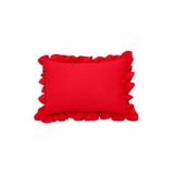 SADEN HOME PAMUKLU FIRFIRLI YASTIK KILIFI KIRMIZI 50X70 CM